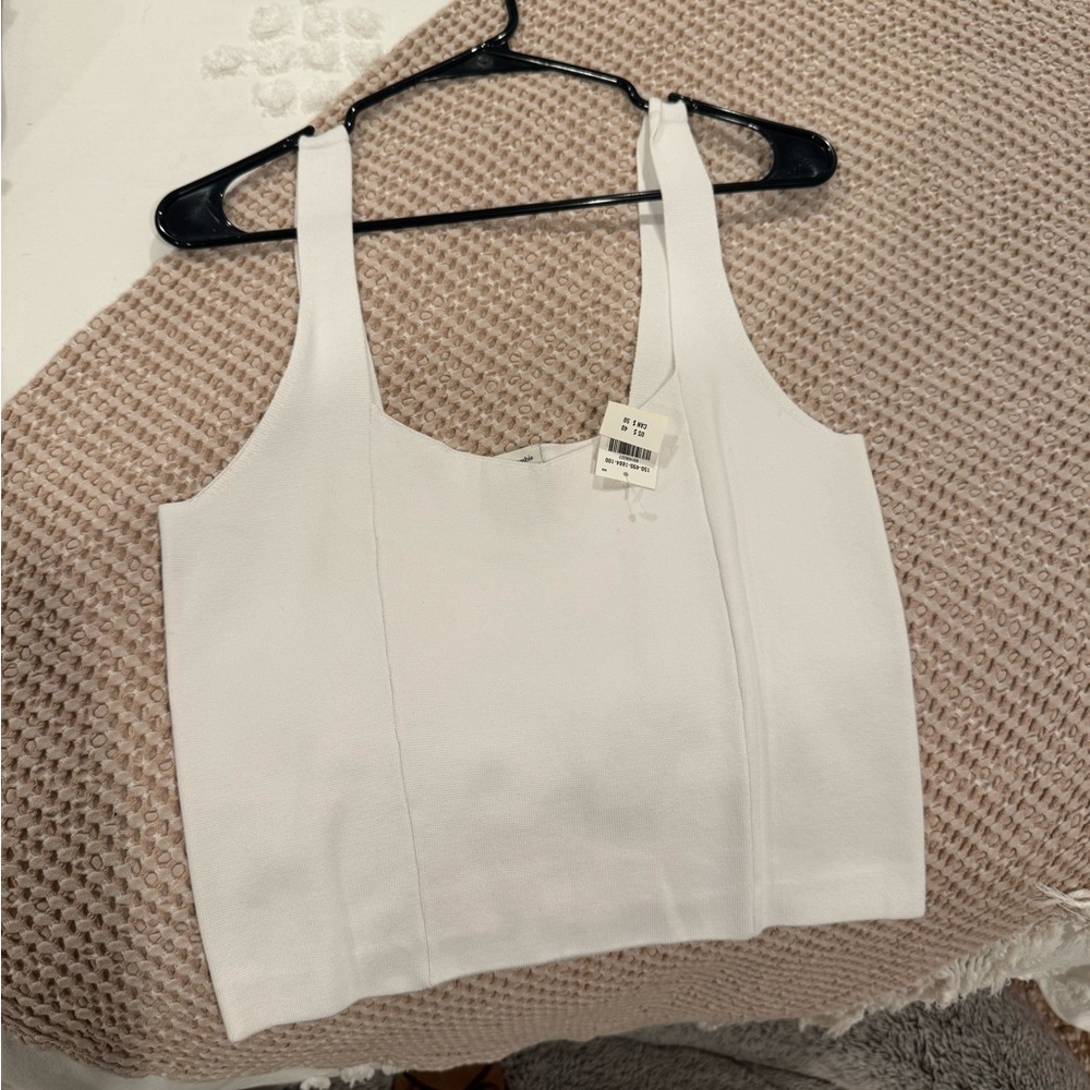 Abercrombie White Sleeveless Women's Top
